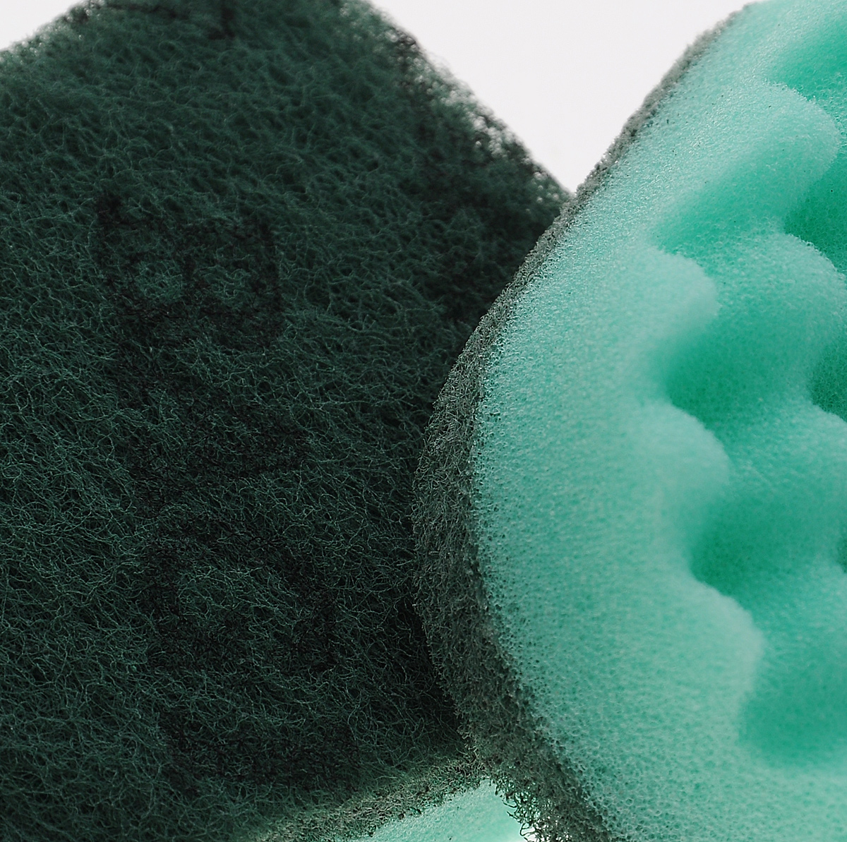 Губки для посуды "Unicum", двухсторонние, цвет: зеленый, 12,5 см х 7 см х 3 см, 2 шт