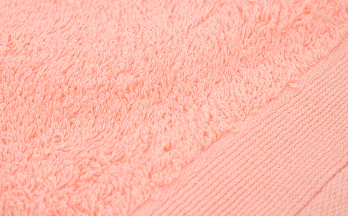 Полотенце махровое "Guten Morgen", цвет: персиковый, 70 см х 140 см