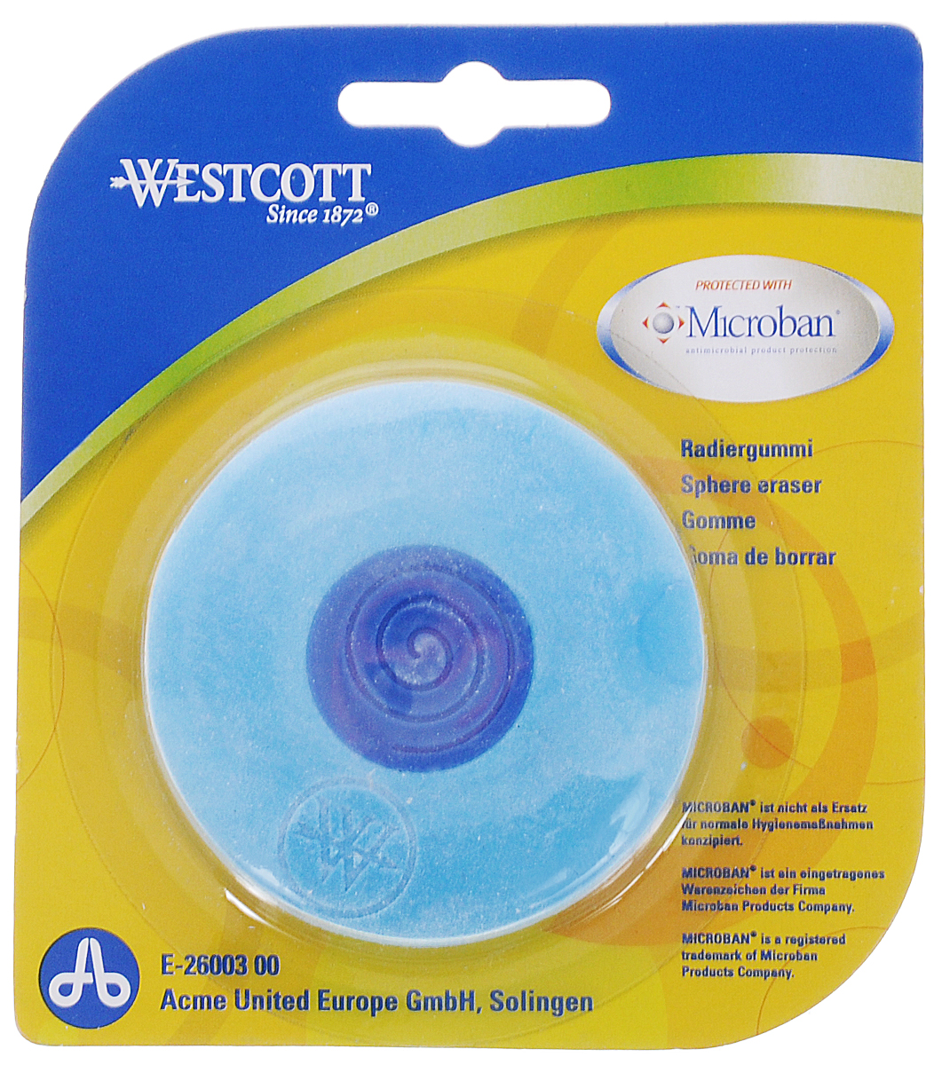 Westcott Ластик с антибактериальным покрытием цвет голубой Westcott Ластик с антибактериальным покрытием цвет голубой
