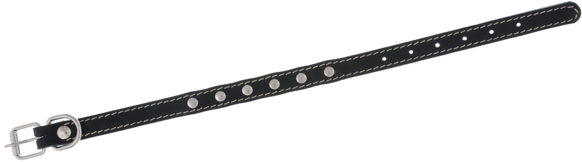 Ошейник Аркон "Стандарт", цвет: черный, ширина 1,4 см, длина 32 см. о14