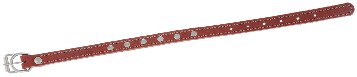Ошейник Аркон "Стандарт", цвет: красный, ширина 1,4 см, длина 32 см. о14