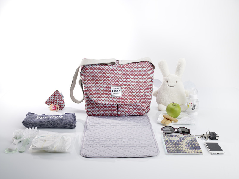 Beaba Сумка для мамы Changing Bag Vienna Ii цвет розовый белый Beaba Сумка для мамы Changing Bag Vienna Ii цвет розовый белый