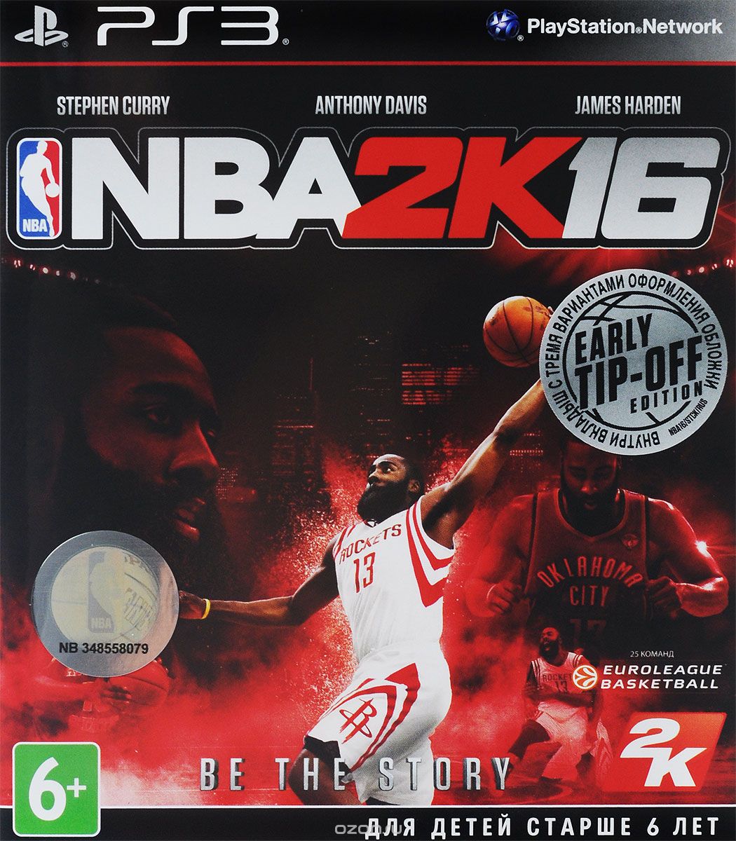 NBA 2K16 NBA 2K16Начинается новый сезон легендарной баскетбольной серии NBA 2K! Создайте собственного баскетболиста и помогите ему подняться на вершину спортивного Олимпа. Возьмите в свои руки управление всей Национальной Баскетбольной Ассоциацией или оттачивайте свое мастерство, чтобы сразиться с лучшими игроками мира по сети. Благодаря обновленной анимации движения игроков стали еще более плавными, а их эмоции - более реалистичными. Не будет преувеличением сказать, что NBA 2K16 - самый достоверный виртуальный баскетбол на сегодняшний день. Чтобы показать, насколько важны реализм и новаторский подход для серии NBA 2K, компания 2K и студия Visual Concepts обратились к легендарному кинорежиссеру и талантливому рассказчику Спайку Ли. Он написал сценарий и стал продюсером режима MyCAREER для NBA 2K16, который раскроет во всех подробностях жизнь баскетболиста НБА на площадке и за ее пределами - впервые в спортивной игре. Ключевые особенности: Соберите...