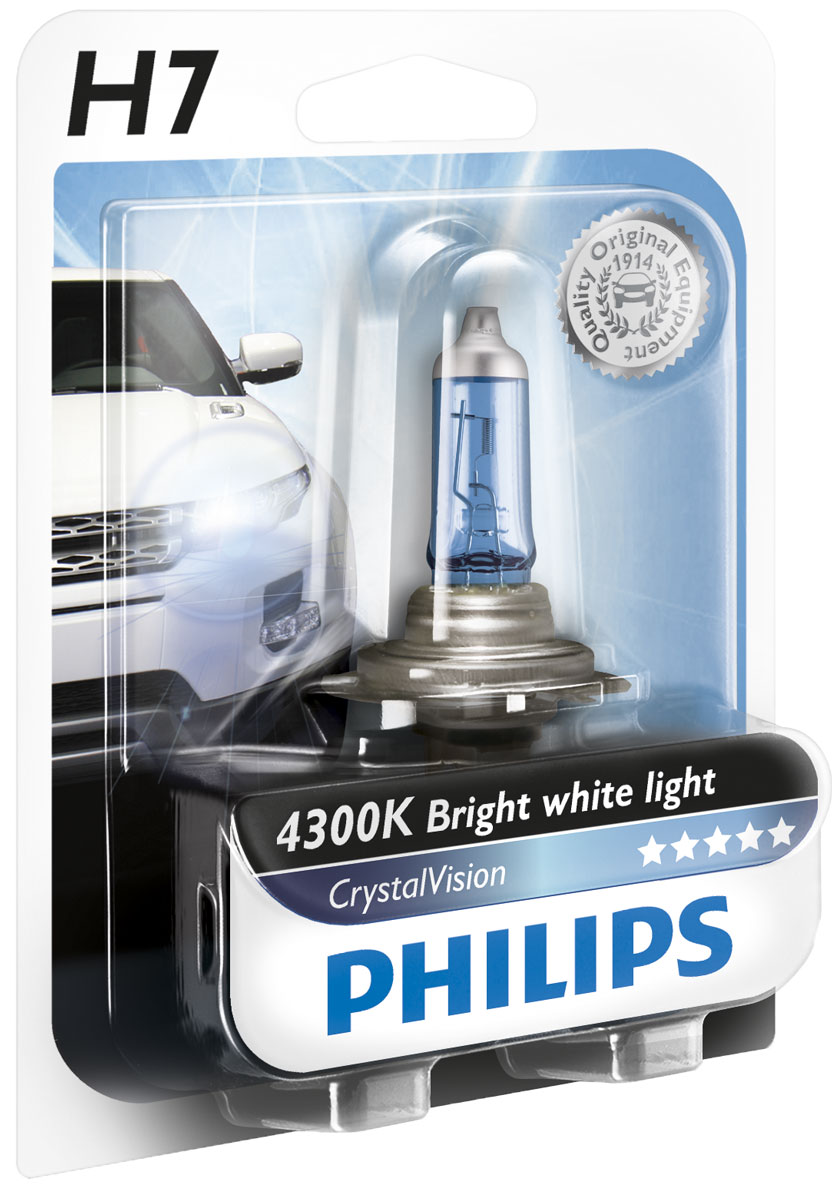    Philips Crystal Vision H7 12V-55W    1. 12972CVB1