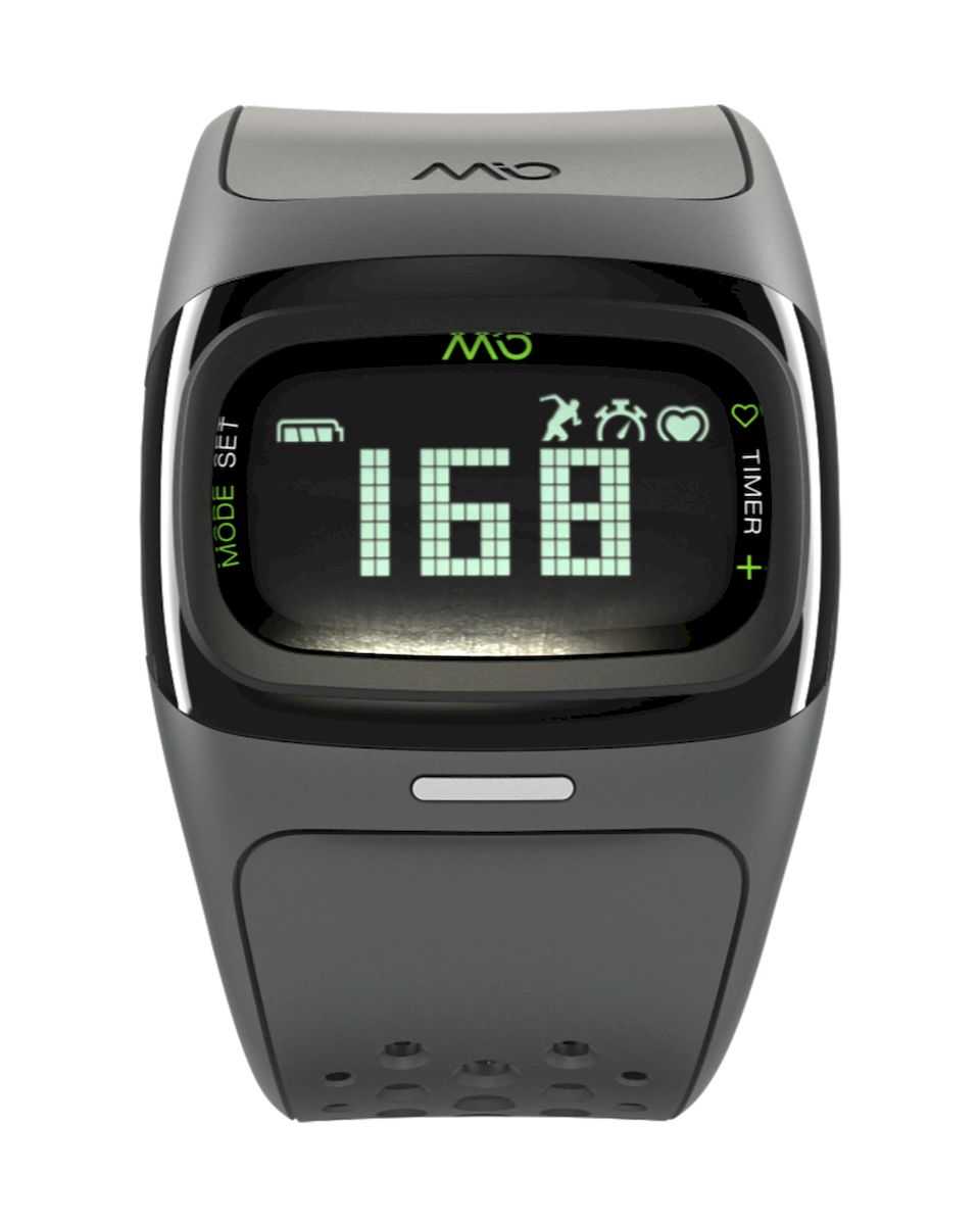 Спортивные часы Mio ALPHA 2 Black Large, цвет: серый, черный