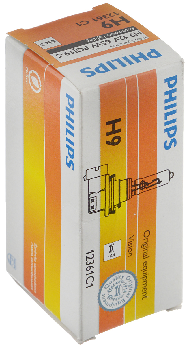    Philips "Vision",  ,  H9 (PGJ19-5), 12V, 65W. 12361C1