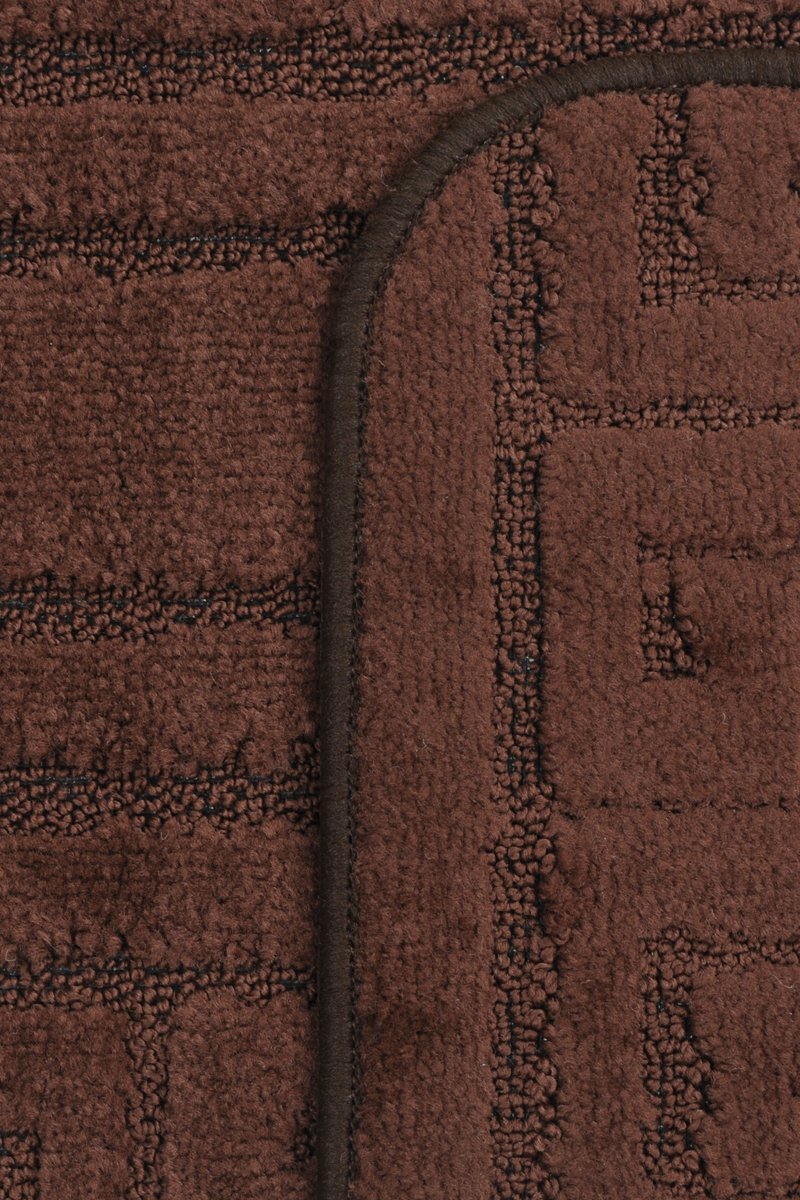 Набор ковриков для ванной MAC Carpet "Рома. Версаче", цвет: темно-коричневый, 60 х 100 см, 50 х 60 см, 2 шт