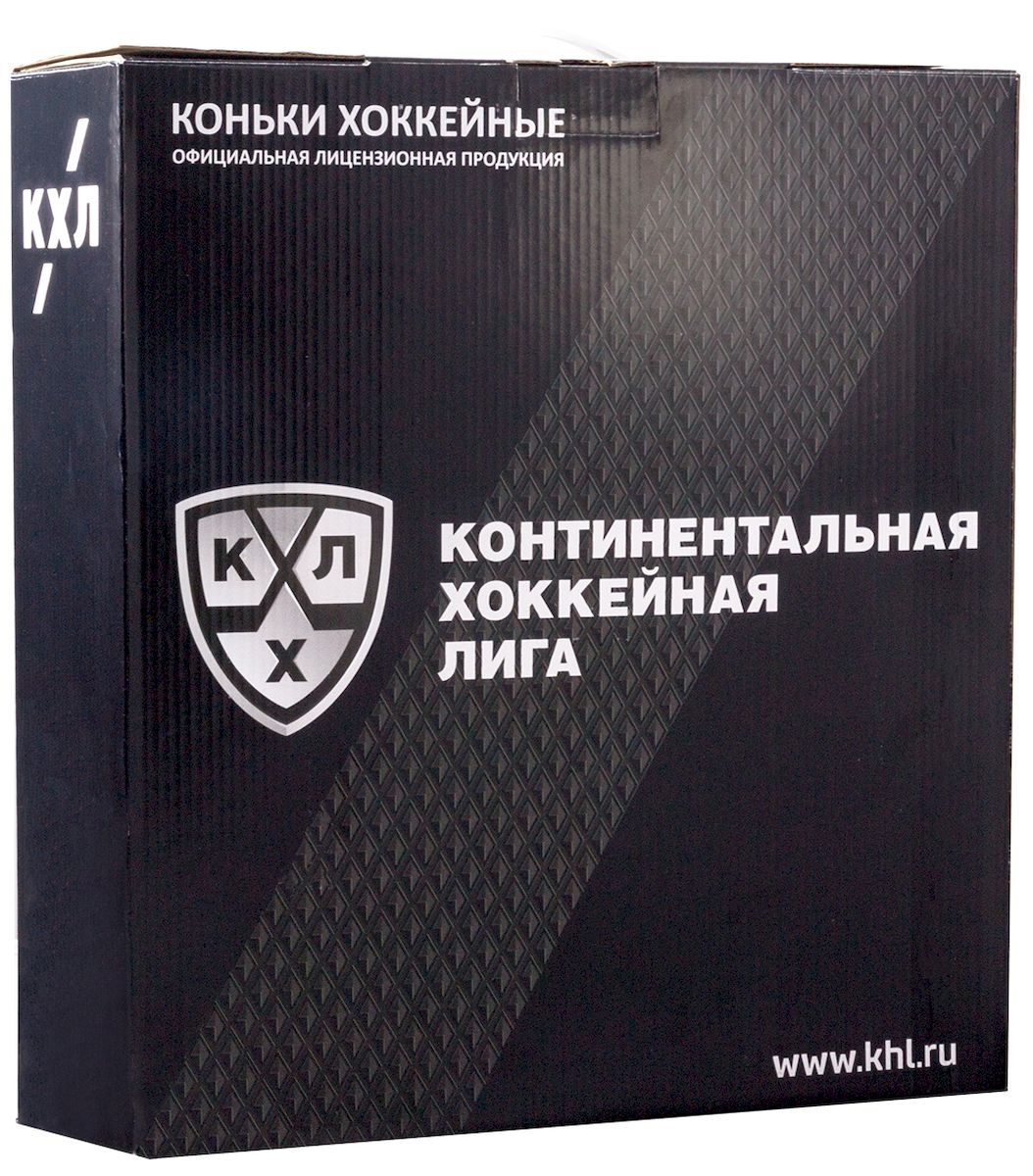 Коньки хоккейные КХЛ Legend, цвет: черный, серый, белый. УТ-00009137. Размер 45 Коньки хоккейные КХЛ Legend, цвет: черный, серый, белый. УТ-00009137. Размер 45