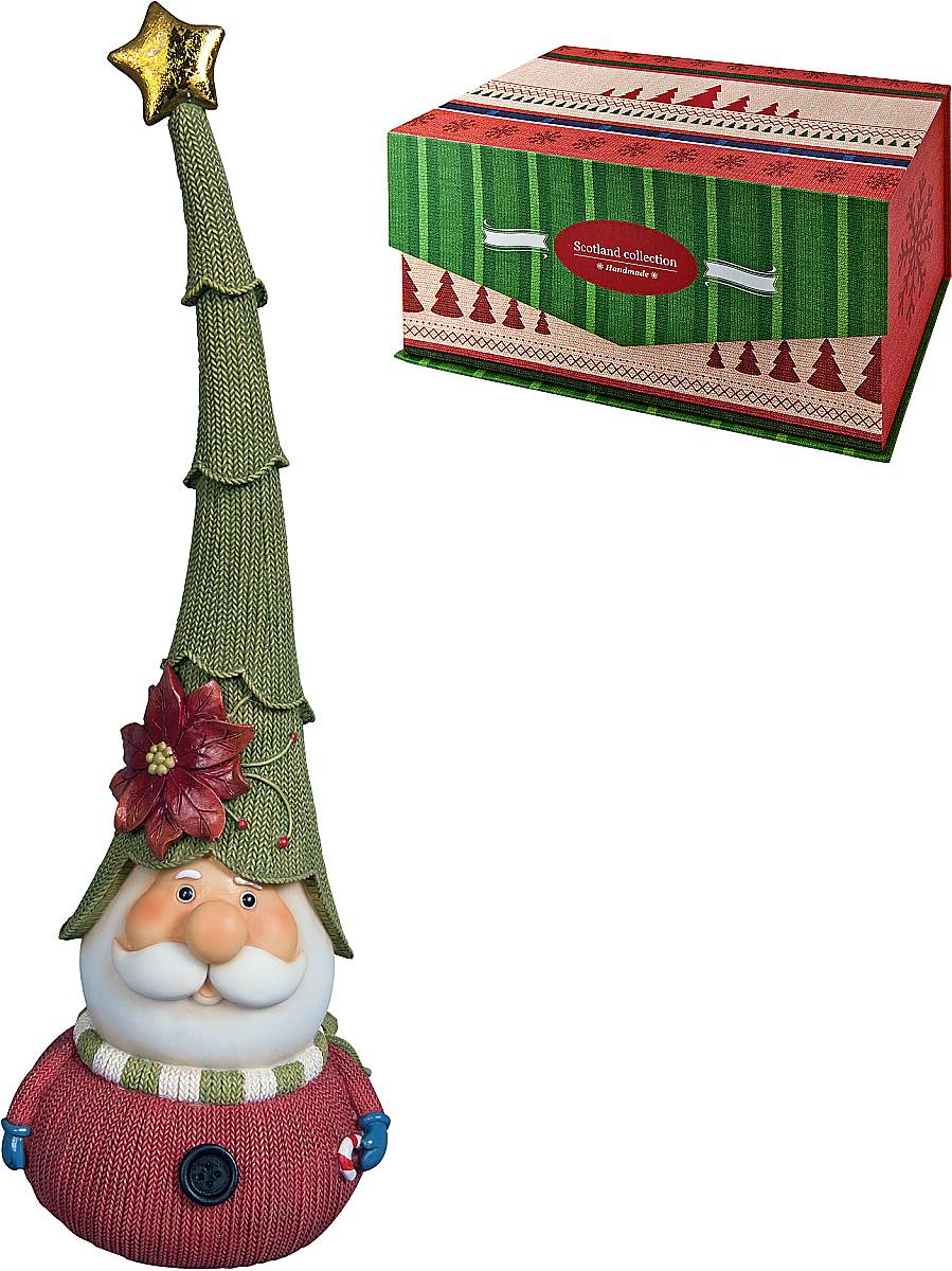 Статуэтка Mister Christmas "Дед Мороз", высота 31 см