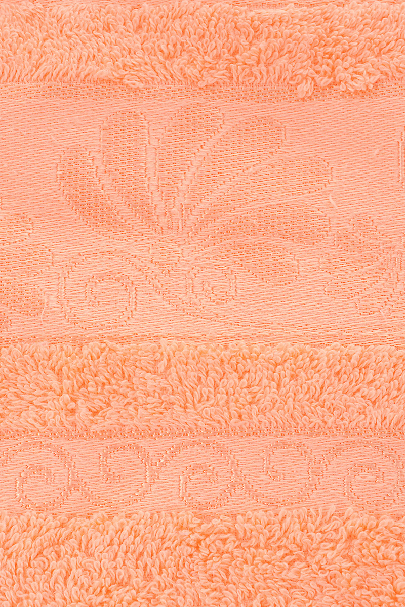 Полотенце Tete-a-Tete "Цветы", цвет: персиковый, 50 х 90 см. УП-005