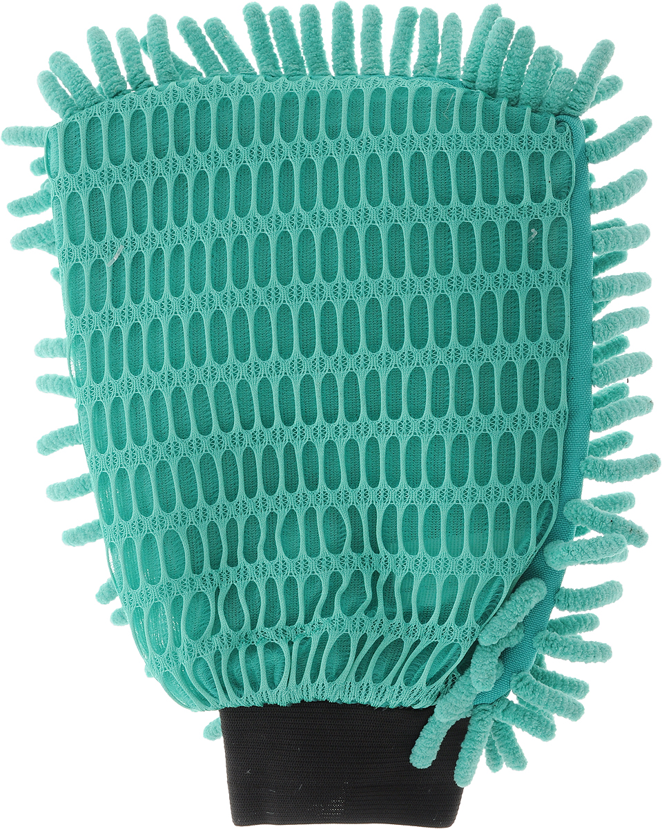 Варежка для мойки автомобиля Sapfire "Chinchilla Mitten", цвет: бирюзовый