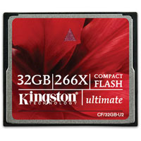 Kingston Compact Flash Ultimate 266x 32GBCF/32GB-U2 Kingston Compact Flash Ultimate 266x 32GBCF/32GB-U2Карты памяти Kingston CompactFlash Ultimate 266X: новая скорость, новый внешний вид! Фотографы, как любители, так и профессионалы, нуждаются в надежной флеш-памяти, удовлетворяющей их наиболее серьезным запросам. Именно для них компания Kingston выпустила новую линейку карт памяти CompactFlash Ultimate, не только выглядящих по-новому, но и обеспечивающие новую скорость обмена 266X при сохранении высочайшего качества и легендарной надежности от Kingston. Со скоростью чтения до 45 МБ/с и записи до 40 МБ/с, Вы сможете вести серийную съемку с большей скоростью, чем с традиционными CF картами. Кроме этого, владельцам карт CompactFlash Ultimate предоставляется возможность получить с сайта программное обеспечение для восстановления данных MediaRECOVER. С помощью MediaRECOVER , можно восстановить утерянные или удаленные файлы, а также восстановить испорченные файлы под управлением операционных систем Windows или Mac. Скорость: 45 МБ/с при чтении, 40 МБ/с при записи ...