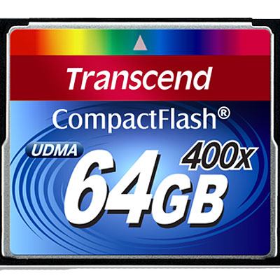 Transcend Compact Flash 400X 64GB карта памятиTS64GCF400 Transcend Compact Flash 400X 64GB карта памятиTS64GCF400Карта Transcend Compact Flash 400X обеспечит вам максимальную производительность при работе с современным фотооборудованием. Карта Transcend 400X CompactFlash полностью соответствует спецификациям CompactFlash 4.1 и поддерживает режим Ultra DMA (UDMA) mode 6. Также карта имеет встроенный код коррекции ошибок ECC, который автоматически обнаруживает и корректирует ошибки, возникающие при передаче данных. Внимание: перед оформлением заказа убедитесь в поддержке вашим электронным устройством карт памяти данного объема.