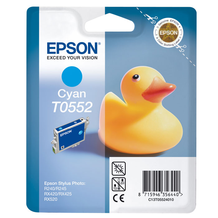 Epson C13T05524010 CyanC13T05524010 Epson C13T05524010 CyanC13T05524010Картридж Epson с чернилами для струйной печати.