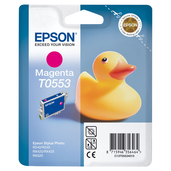 Epson C13T05534010 MagentaC13T05534010 Epson C13T05534010 MagentaC13T05534010Картридж Epson с чернилами для струйной печати.
