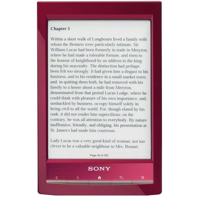 Sony Reader PRS-T1, Red