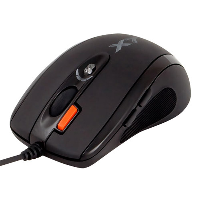 A4Tech X-710MK, Black мини-мышьX-710MK A4Tech X-710MK, Black мини-мышьX-710MKВ оптической мини-мыши A4Tech Х-710MK используется мощный и чувствительный сенсор Agilent. Она исключительно плавно движется при любых поворотах, реагируя на малейшие движения быстро и четко. Она идеально подходит для геймеров с маленькими ладонями. Благодаря удобной и эргономичной форме, мышь легко и надежно ложится в руку. По бокам сделаны прорезиненные вставки, что исключает выскальзывание мыши в самой напряженной игровой ситуации. Симметричный дизайн рассчитан как на правшей, так и на левшей. Шесть кнопок мыши программируются. Рядом с колесом прокрутки располагается уникальная кнопка Тройной клик, позволяющая сделать сразу три выстрела одним нажатием. Кнопка смены разрешения позволяет менять скорость курсора мыши без установки дополнительных драйверов. При смене режима колесо прокрутки подсвечивается разными цветами. Максимальное разрешение - 2000 dpi. При возвращении к повседневной работе за компьютером можно понизить его до 400 dpi. Независимо от игровой активности...