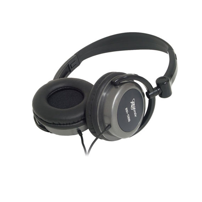 Ritmix RH-508, GreyRITMIX RH-508 grey Ritmix RH-508, GreyRITMIX RH-508 greyRitmix RH-508 – универсальные наушники закрытого типа, совместимые как с плеерами, так и со стационарной техникой. Они оснащены большими излучателями для точной и правдоподобной звукопередачи. Наушники имеют складную конструкцию и поворачиваемые чашки для максимально комфортной посадки.