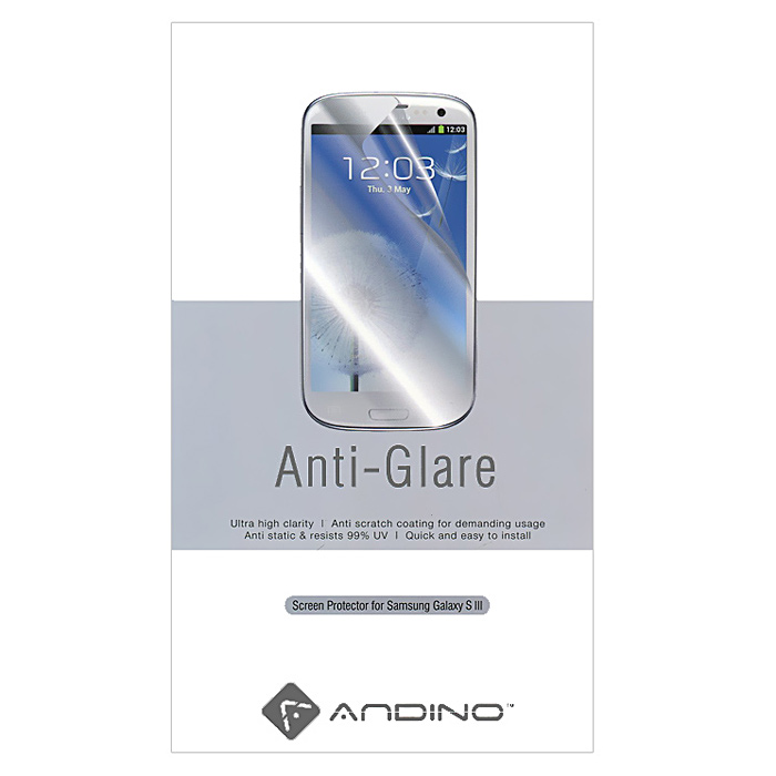 Andino защитная пленка для Samsung Galaxy S III, матовая80857 Andino защитная пленка для Samsung Galaxy S III, матовая80857Защитная пленка Andino защитит Ваш смартфон Samsung Galaxy S III от пыли, грязи и царапин.