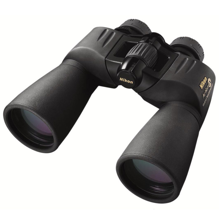 Nikon Action EX 10x50 CFBAA663AA Nikon Action EX 10x50 CFBAA663AAВодонепроницаемый (до глубины 1 метр в течение 5 минут) и защищенный от запотевания корпус, заполненный газообразным азотом. Дизайн с большим выносом точки визирования обеспечивает четкое поле зрения даже для тех, кто носит очки. Поворотно-выдвижные резиновые наглазники облегчают подбор правильного расположения бинокля относительно глаз. Широкое поле зрения. Многослойное покрытие линз и объектив большого диаметра для оптимальной ясности изображения. Резиновое покрытие для защиты от ударов и надежного и удобного захвата. Оптика из экологически чистого стекла не содержит свинец и мышьяк.