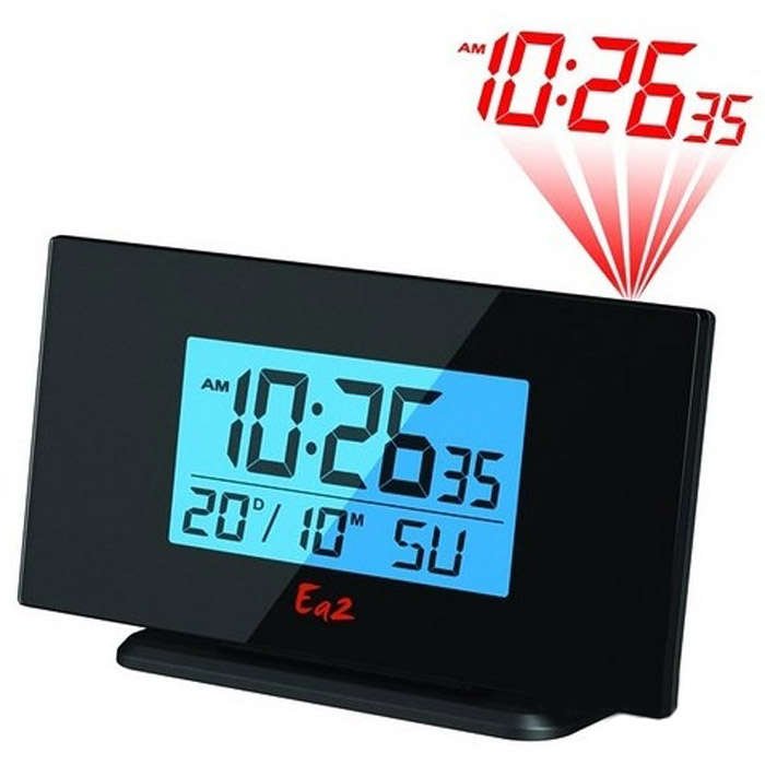 Ea2 BL505BL505 Ea2 BL505BL505Проекционные часы Ea2 BL505 с функциями календаря и будильника. Устройство работает от двух батареек типоразмера ААА или от сети 220 В через адаптер (батарейки и адаптер в комплект не входят).