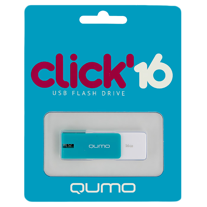 QUMO Click 16GB, AzureQM16GUD-CLK-Azure QUMO Click 16GB, AzureQM16GUD-CLK-AzureQUMO Click - это запоминающее устройство, использующее в качестве носителя флеш-память и подключаемое к компьютеру или иному считывающему устройству по интерфейсу USB.