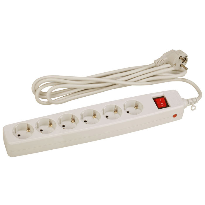 ЭРА SF-6es-2m-IC0039364 ЭРА SF-6es-2m-IC0039364Сетевой фильтр ЭРА SF-6es-2m изготовлен из поликарбоната, устойчив к механическим повреждениям, царапинам, пластик не выгорает на солнце, соответствует требованиям пожаробезопасности. Сетевые фильтры ЭРА имеют заземляющий контакт, кнопку включения, защитные шторки, а так же снабжены терморазмыкателем, защищающим офисную и бытовую технику от короткого замыкания и перегрузок в сетях питания. Эргономичная вилка Блок фильтрации ВЧ и импульсных помех (из 3х элементов) Кнопка с защитой от случайного нажатия Сечение жил: 3 x 1 мм2 Степень защиты: IP20 Сила тока максимальная: 16 А Мощность максимальная: 3500 Вт Максимальный импульсный ток помехи: 1350 А Максимальное импульсное напряжение помехи: 4500 В Максимальная рассеиваемая энергия помехи: 125 Дж Время срабатывания защиты от импульсной помехи: не более 1 нс Напряжение (номинальное): 230В ~50Гц