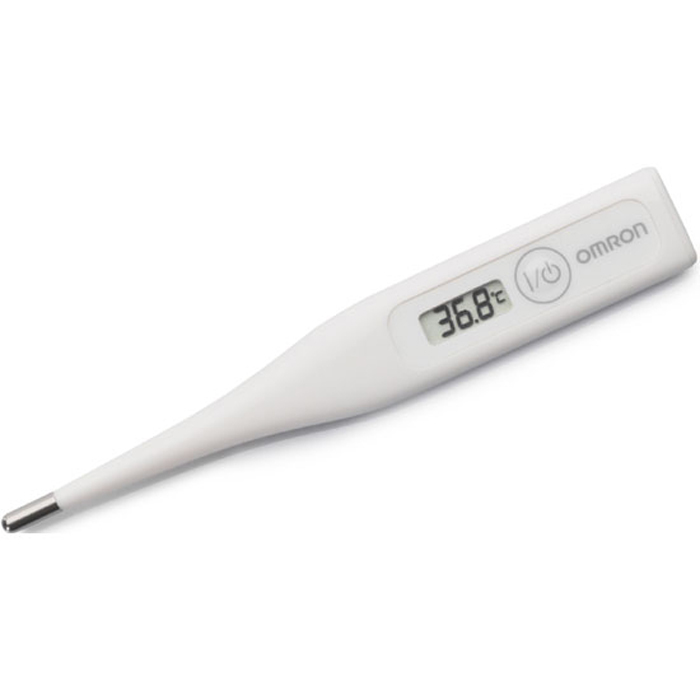 Omron Eco Temp Basic термометр МС-246-RU000 000 00265 Omron Eco Temp Basic термометр МС-246-RU000 000 00265Термометр OMRON Eco Temp Basic обеспечивает регулярный контроль показаний температуры и позволяет оперативно отреагировать на внезапное изменение самочувствия и своевременно применить необходимую терапию. Электронный термометр OMRON - лучший выбор для измерения темературы тела как в домашних условиях, так и в условиях клиники. Электронный термометр для измерения аксилярным (подмышкой), оральным, ректальным способами Время измерения от 60 секунд Водонепроницаемый Звуковой сигнал окончания измерения Память последнего измерения Сменная батарейка Выбор единицы измерения (С или F) Автоматическое выключение для увеличения срока службы элемента питания Пределы допускаемой погрешности измерений: +-0,1 С Футляр для хранения
