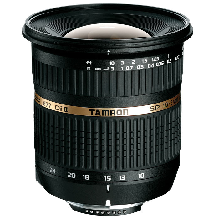 Tamron SP AF 10-24mm F/3.5-4.5 Di II объектив для CanonB001E Tamron SP AF 10-24mm F/3.5-4.5 Di II объектив для CanonB001EОбъектив Tamron SP AF 10-24mm/3.5-4.5 Di II LD откроет Вам новые возможности фотографии и позволит Вам создать идеальные фотоснимки. Этот супер широкоугольный объектив разработан на основе известного предшественника Tamron 11-18mm F4.5-5.6. Он относится к профессиональной серии (SP) объективов Tamron и отличается своими высокими оптическими и техническими характеристиками. У этого объектива широкий угол захвата изображения, эквивалентный 16-37 мм в эквиваленте для полноформатных камер. Минимальное фокусное расстояние в 24 см позволяет приблизиться к объекту съемки, для лучшей композиции и творческого решения. Как изумительный пример новаторской технологии Tamron, он дает изображение роскошного качества по всему полю кадра, включая снимки крупным планом. В объективе использованы улучшенные асферические элементы, а также специальные стекла LD и HID. С максимальным углом охвата более 108°, этот классический широкоугольник по последнему слову техники призван буквально и...