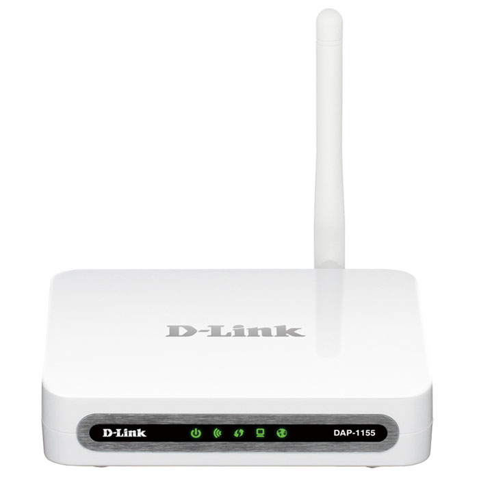 D-Link DAP-1155/B1 беспроводная точка доступаDAP-1155/A/B1B D-Link DAP-1155/B1 беспроводная точка доступаDAP-1155/A/B1BУстройство DAP-1155 представляет собой беспроводную точку доступа с поддержкой режима маршрутизатора. Это доступное решение для создания беспроводных сетей дома и в офисе. Используя DAP-1155, вы сможете быстро организовать беспроводную сеть и разрешить вашим сотрудникам или членам вашей семьи подключаться к ней практически в любой точке (в зоне действия беспроводной сети). Точка доступа может выполнять функции базовой станции для подключения к беспроводной сети устройств, работающих по стандартам 802.11b, 802.11g и 802.11n (со скоростью до 150 Мбит/с). В устройстве реализовано множество функций для беспроводного интерфейса. Устройство поддерживает несколько стандартов безопасности (WEP, WPA/WPA2), фильтрацию подключаемых устройств по MAC-адресу, несколько режимов работы (точка доступа, маршрутизатор, клиент), а также позволяет использовать технологии WPS, WDS и WMM. Вы можете подключить беспроводную точку доступа DAP-1155 в режиме...