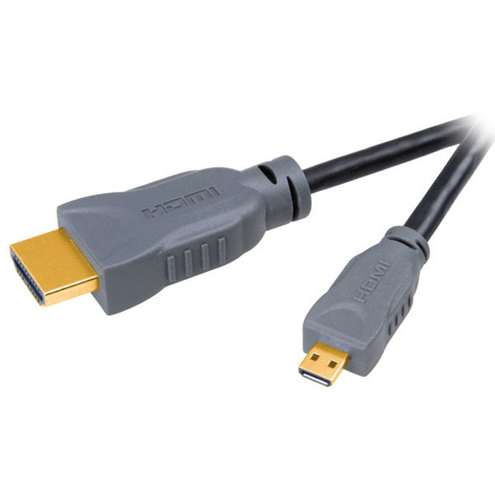 Vivanco HDHD15-AD-N кабель micro-HDMI, 1,5м42092 Vivanco HDHD15-AD-N кабель micro-HDMI, 1,5м42092Высокоскоростной HDMI кабель Vivanco HDHD15-AD-N c поддержкой Ethernet-соединения.