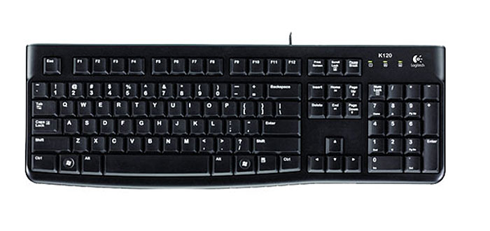 Logitech K120 Keyboard, Black (920-002522) - Logitech - Logitech920-002522  Logitech Keyboard K120.