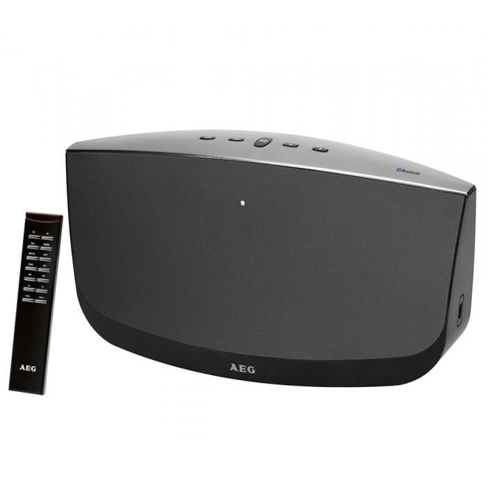 AEG BSS 4804, Black Grey Bluetooth-аудиосистемаBSS 4804 schwarz-grau AEG BSS 4804, Black Grey Bluetooth-аудиосистемаBSS 4804 schwarz-grauАудиосистема AEG BSS 4804 со встроенным сабвуфером, Bluetooth и AUX-IN. Идеальна для подключения смартфона.