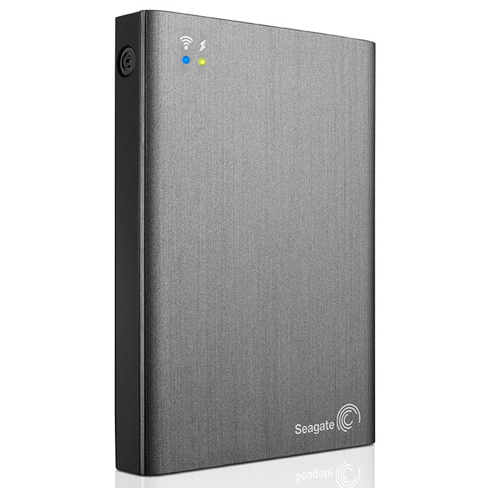 Seagate Wireless Plus 1TB USB3.0/Wi-Fi, Black (STCK1000200) внешний жесткий дискSTCK1000200 Seagate Wireless Plus 1TB USB3.0/Wi-Fi, Black (STCK1000200) внешний жесткий дискSTCK1000200Seagate Wireless Plus - мобильное устройство хранения данных - без проводов и Интернета. С помощью устройства Seagate Wireless Plus можно просматривать мультимедийное содержимое и получать доступ к файлам без проводов и Интернета. Это мобильное устройство хранения данных создает свою собственную сеть Wi-Fi, что позволяет выполнять беспроводную потоковую передачу мультимедийных данных и файлов на планшетный ПК или смартфон где угодно без подключения к сети. Бесплатное приложение Seagate Media для устройств с ОС iOS и Android облегчает просмотр и воспроизведение содержимого, где бы Вы ни находились. Забудьте о необходимости загружать требуемые файлы на планшетный ПК или смартфон перед отправкой в путешествие. Обладая емкостью 1 ТБ или 2 ТБ, устройство Wireless Plus хранит сотни фильмов или несколько тысяч песен, фотографий и документов. Просто перетяните файлы, чтобы загрузить их по беспроводной сети с компьютера PC или Mac, либо воспользуйтесь адаптером USB...