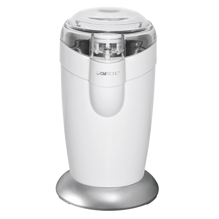 Clatronic KSW 3306, White кофемолкаKSW 3306 White Clatronic KSW 3306, White кофемолкаKSW 3306 WhiteКофемолка Clatronic KSW 3306 с ротационным ножом и импульсным режимом позволяет быстро и качественно превратить кофейные зерна в молотый кофе. Имеется приспособление для намотки шнура и блокировка включения при снятой крышке. Кофемолка отличается компактными размерами и удобством использования.