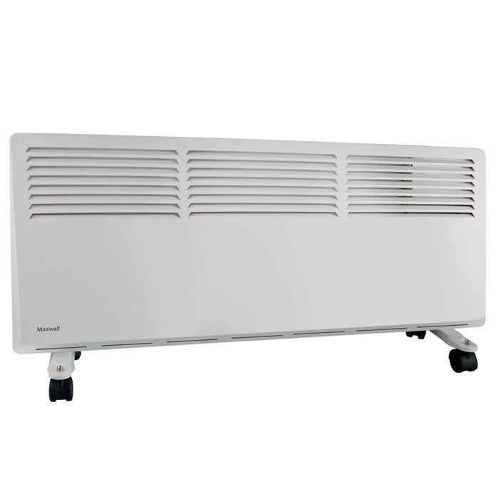 Maxwell MW-3474(W) радиаторMW-3474(W) Maxwell MW-3474(W) радиаторMW-3474(W)Мощный радиатор Maxwell MW-3474 предназначен для обогрева больших помещений. При этом он достаточно компактен, что удобно при эксплуатации устройства. Данная модель оснащается колесиками. Однако вы всегда можете снять колесики и повесить радиатор на стену при помощи специальных креплений. По личному усмотрению можно отрегулировать температуру нагрева радиатора – она будет поддерживаться встроенным термостатом. Радиатор отличается наличием нескольких степеней защиты, благодаря чему за безопасность использования данной модели вы можете не переживать. Электропитание: 220-240В ~ 50 Гц
