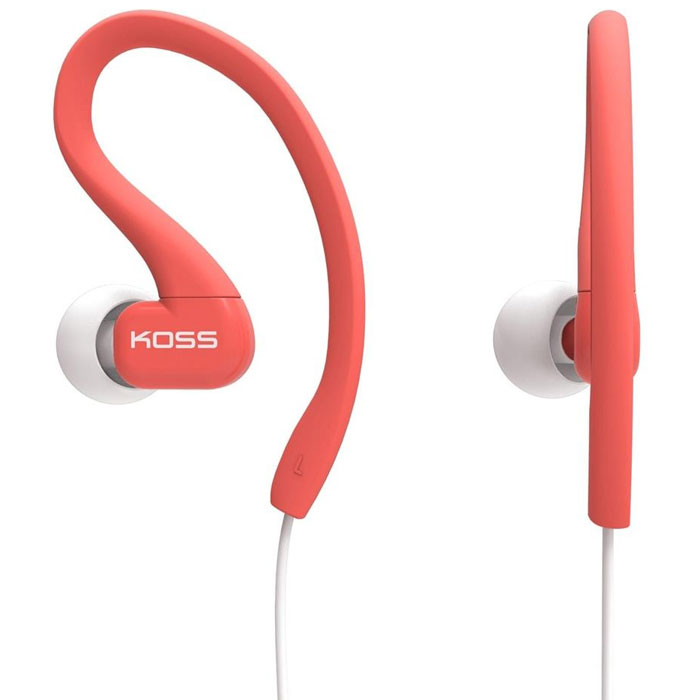 Koss KSC-32, Coral наушники15116453 Koss KSC-32, Coral наушники15116453KOSS KSC32 – спортивные вставные наушники с дополнительным заушным креплением, разработанные при сотрудничестве с легендарной олимпийской чемпионкой Дарой Торрес. Модель сделана ультралёгкой и комфортной, прочный кабель гарантирует износостойкость. Благодаря этому, а также надёжному креплению, KSC32 идеально подходят для занятий спортом.