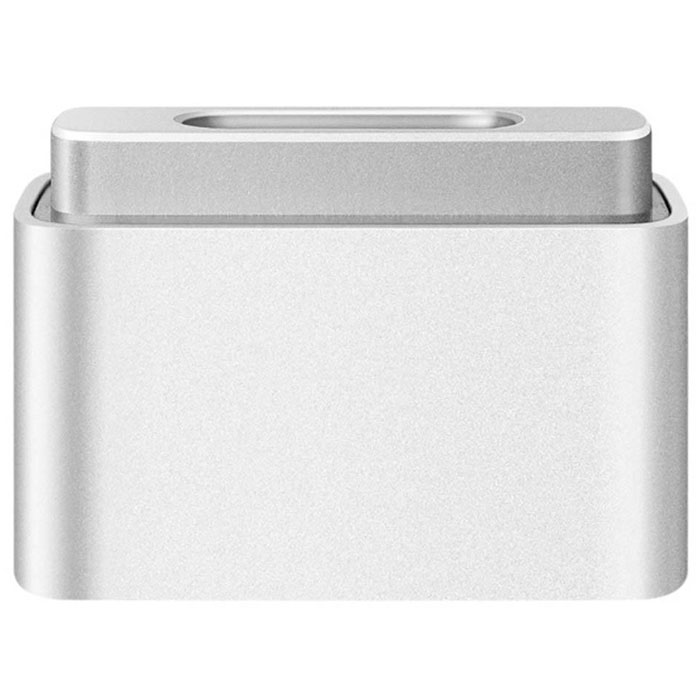 Apple переходник MagSafe-MagSafe 2 (MD504ZM/A)MD504ZM/A Apple переходник MagSafe-MagSafe 2 (MD504ZM/A)MD504ZM/AКомпактный переходник Apple MagSafe-MagSafe 2 (MD504ZM/A), позволяющий использовать блок питания Apple MagSafe от ноутбука или кабель питания MagSafe от монитора Apple для питания ноутбуков, в которых используется разъём MagSafe 2.