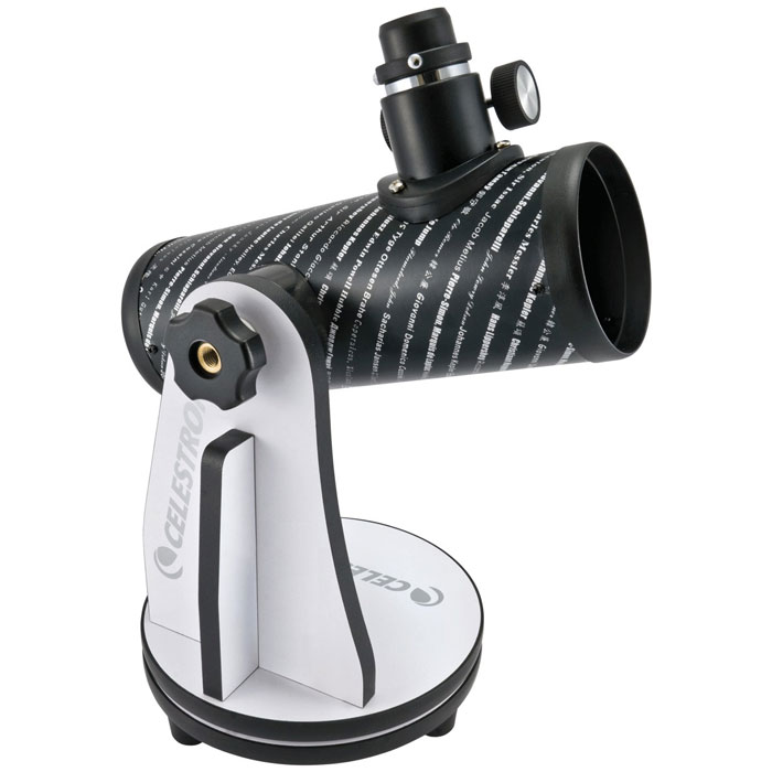 Celestron FirstScope 76 телескоп на монтировке ДобсонаC21024 Celestron FirstScope 76 телескоп на монтировке ДобсонаC21024Телескоп Celestron FirstScope 76 представляет собой высококачественный рефлектор Ньютона на монтировке Добсона для начинающих любителей астрономии. Стильная отделка (на внешней стороне трубы телескопа напечатаны имена выдающихся астрономов) делает его прекрасным подарком для тех, кто интересуется тайнами Вселенной.