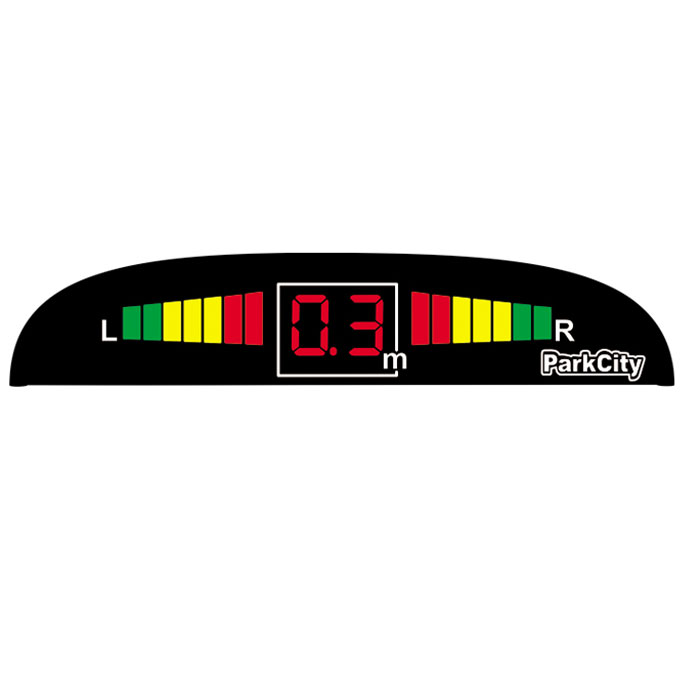 ParkCity Center 418/102, Black LW парковочный радар00000007518 ParkCity Center 418/102, Black LW парковочный радар00000007518Очень часто приходится парковаться на оживленных улицах с ограниченным пространством для маневра. В данной ситуации вам непременно поможет парктроник ParkCity Center 418/102, позволяющий припарковать ваш автомобиль в самых сложных ситуациях. Уникальность данной модели - это сверхтонкий размер светодиодной шкалы и встроенный бипер со звуковым напоминанием о приближении препятствия. Комплектуется четырьмя датчиками и определяет расстояние до препятствия с 2,5 до 0,3 метров. Диаметр датчиков равен 20 мм. Диапазон отображаемого расстояния назад: 0,3 - 2 м Уровень громкости звукового сигнала: 80 дБ Точность измерения: 10 см Регулировка громкости звука Самодиагностика при включении Процессор: Phillips Двойная изоляция проводов, все разъемы влагозащищены Датчики оснащены разъемами