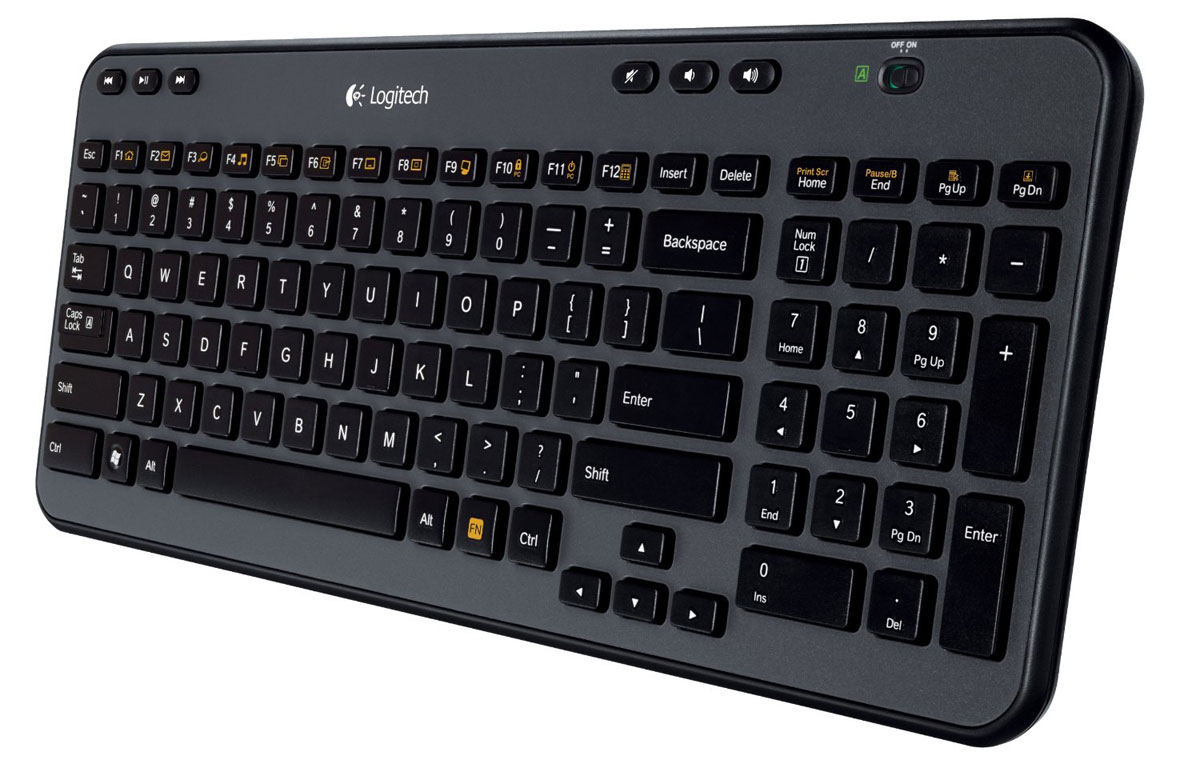 Logitech Wireless Keyboard K360 (920-003095)920-003095 Logitech Wireless Keyboard K360 (920-003095)920-003095Беспроводная клавиатура Logitech Wireless Keyboard K360 изящна, удобна и компактна: занимает мало места, имеет привычное расположение клавиш, работает от одного комплекта батарей до трех лет и обеспечивает мгновенный доступ к часто осуществляемым действиям. Компактность и комфорт при пользовании ноутбуком: Набирать текст будет комфортнее на клавиатуре с привычным расположением клавиш. И при этом она на 20 % меньше, чем наши стандартные клавиатуры, так что для нее легко найти место в офисе, гостиной или любом другом месте, где бы Вы ни пользовались ноутбуком. Срок службы батареи 3 года: Увеличенный срок службы батареи означает, что не придется искать новые батарейки. Шесть специальных клавиш: Пропустить песню. Приостановить видео. Прибавить громкость. Шесть специальных клавиш для мгновенного доступа: воспроизведение, пауза, предыдущая запись, следующая запись, регулировка громкости и включение/отключение звука. Двенадцать...