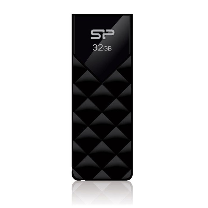 Silicon Power Ultima U03 32GB, Black USB-флэш накопительSP032GBUF2U03V1K Silicon Power Ultima U03 32GB, Black USB-флэш накопительSP032GBUF2U03V1KЭлегантный дизайн SP Ultima U03 отличается простотой и классическим стилем. Лицевая сторона корпуса напоминает сверкающие грани кристалла. Новый накопитель также оснащен выдвижным коннектором для удобства пользователей. Стильный Ultima U03 позволяет пользователям удобно хранить и использовать данные. Накопитель оснащен встроенным LED индикатором на лицевой стороне для отображения статуса передачи данных.