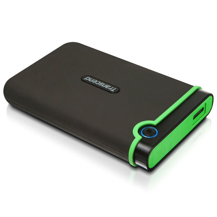 Transcend StoreJet 25M3 1TB, Iron Grеy внешний жесткий диск (TS1TSJ25M3)TS1TSJ25M3 Transcend StoreJet 25M3 1TB, Iron Grеy внешний жесткий диск (TS1TSJ25M3)TS1TSJ25M3Портативное устройство Transcend StoreJet 25M3 сочетает в себе преимущества награжденной ударопрочной серии внешних жестких дисков StoreJet М компании Transcend и новейшей технологии сверхскоростной передачи информации SuperSpeed USB 3.0, что обеспечит максимальную скорость передачи данных и необычайную ударопрочность устройства для пользователя. Кроме всех вышеперечисленных достоинств, StoreJet 25M3 оснащен кнопкой мгновенного резервного копирования. Теперь вы можете выполнить моментальное резервное копирование, синхронизацию и копирование больших файлов без потери вашего времени. Произведен с применением технологии высокоскоростного USB 3.0 и совместим с USB 2.0 с обратной стороны устройства Износостойкий ударопоглощающий внешний резиновый кейс Улучшения система внутреннее защитной подвески жесткого диска Простота в работе в режиме Plug and Play , без необходимости драйверов Питание от USB - нет необходимости во внешнем адапторе ...