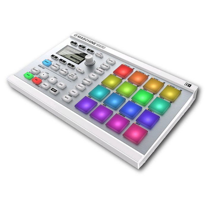 Native Instruments Maschine Mikro Mk2, White MIDI-контроллерMCI49409 Native Instruments Maschine Mikro Mk2, White MIDI-контроллерMCI49409Native Instruments Maschine Mikro Mk2 - пульт из компактного USB MIDI контроллера и ПО Maschine, с поддержкой формата файлов Komplete 8, в отличие от старшей модели Maschine, оптимизирован для ключевых функций - ограниченного редактирования и нарезки звуков.