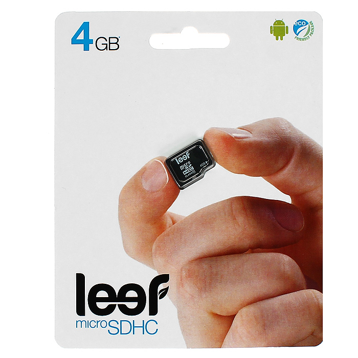 Leef microSD 4GB, Class 10 без адаптераLFMSD-00410R Leef microSD 4GB, Class 10 без адаптераLFMSD-00410RКомпактная и универсальная карта памяти Leef microSDHC позволяет надежно хранить фотографии, музыку, фильмы и любую другую информацию. Она выпускается в вариантах с различной емкостью и идеально подходит для планшетных ПК и смартфонов. Вся продукция Leef водонепроницаемая, ударопрочная, имеет пылезащищенный корпус и устойчива к работе в экстремальных температурных условиях.