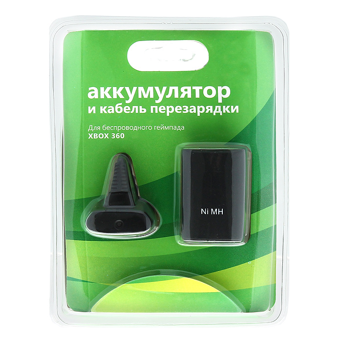 Аккумулятор и кабель перезарядки для геймпада Xbox 360BN-008 Аккумулятор и кабель перезарядки для геймпада Xbox 360BN-008Аккумулятор и кабель перезарядки предназначены для беспроводного геймпада Xbox 360.