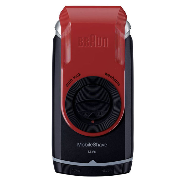 Braun MobileShave M60r электробритва81435422 Braun MobileShave M60r электробритва81435422Несмотря на свои небольшие размеры бритва Braun MobileShave M60r оснащена триммером для длинных волос, который позволяет следить за формой усов и бакенбардов, где бы вы не находились. Уникальная бреющая сетка SmartFoil захватывает волоски, растущие в разных направлениях. Невероятно широкая и тонкая плавающая сетка повторяет контуры лица, обеспечивая тем самым максимально чистое и комфортное бритье. Бритву MobileShave можно полностью промывать под проточной водой. Освежившись, вам не нужно тратить время на чистку бритвы. Крышка бритвы MobileShave не только защищает сетку, когда вы не пользуетесь бритвой, но и служит для удлинения ручки – для удобного и точного бритья.