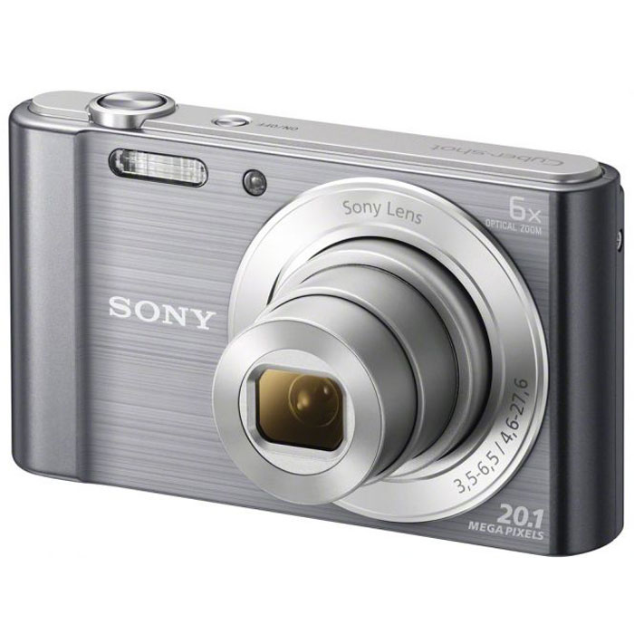 Sony Cyber-shot DSC-W810, Silver цифровой фотоаппаратDSCW810S.RU3 Sony Cyber-shot DSC-W810, Silver цифровой фотоаппаратDSCW810S.RU3Компактная камера Sony Cyber-shot DSC-W810 с 6-кратным оптическим зумом. Камера W810 оснащена множеством функций для удобства съемки четких фотографий и видеороликов в разрешении HD. Делайте четкие снимки крупным планом с помощью 6-кратного оптического зума. В режиме вечеринки вы сможете с удобством делать прекрасные фотографии во время вечеринок. Без труда делайте красивые снимки в любых условиях. Матрица 20,1 Мпикс с высоким разрешением и встроенный автофокус обеспечивают четкие, детализированные кадры даже при быстром движении. Если объект съемки находится далеко, станьте к нему ближе с помощью 6-кратного оптического зума, который позволяет запечатлеть четкие снимки. Режим вечеринки отлично подходит для съемки на ночной вечеринке. Он сочетает улучшенную вспышку с оптимизированными настройками ISO, экспозиции и яркости цвета для ярких и четких снимков с вечеринки, длящейся всю ночь напролет. Кнопка Movie позволяет снимать видео в формате 720p HD и мгновенно...