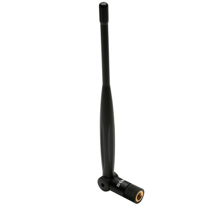 D-Link ANT24-0502 антенна WiFiANT24-0502 D-Link ANT24-0502 антенна WiFiANT24-0502Всенаправленная пассивная антенна ANT24-0502 с коэффициентом усиления 5dBi предназначена для использования в помещении и позволяет увеличить радиус действия беспроводных устройств стандарта 802.11b и 802.11g. Антенну можно подключать к беспроводным точкам доступа или маршрутизаторам для улучшения передачи и приема сигналов во всех направлениях и обеспечения беспроводной зоны покрытия при работе устройств в режиме точка - много точек. Беспроводные устройства со съемными антеннами с более низким коэффициентом усиления могут использовать данную антенну для повышения качества передаваемых и принимаемых сигналов. Антенна ANT24-0502 оборудована разъемом RP-SMA и ее можно подключать к беспроводным устройствам с разъемом RP-SMA. Для подключения ANT24-0502 необходимо отсоединить стандартную съемную антенну от беспроводной точки доступа или маршрутизатора, и подключить новую антенну ANT24-0502 к разъему RP-SMA на беспроводном устройстве.