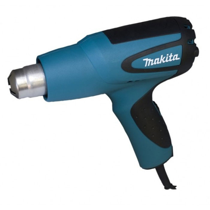 Строительный фен Makita HG5012HG5012 Строительный фен Makita HG5012HG5012Строительный фен Makita HG5012K подходит для удаления старого слоя лакокрасочного покрытия, просушки поверхности для последующей обработки, разморозки металлических труб, ускорении процесса склейки, а также чтобы произвести термоусадку и формовку изделий из легкоплавких материалов. Столь широкие возможности данной модели предопределены надежным двигателем мощностью 1600 Вт. Первый режим характеризуется скоростью потока 350 л/мин при температуре 350°С, второй - 500 л/мин при температуре 500°С. Управление инструментом осуществляется с помощью единственного переключателя. Простой и вместе с тем надежный механизм помещен в корпус из ударопрочного пластика. Эргономичная рукоятка с прорезиненной вставкой удобно ложится в руку. Инструмент весит всего 0.6 кг и прекрасно сбалансирован, что обеспечивает минимальную нагрузку на кисть пользователя и позволяет работать с ним как угодно долго без излишней усталости. Для стационарного использования на...